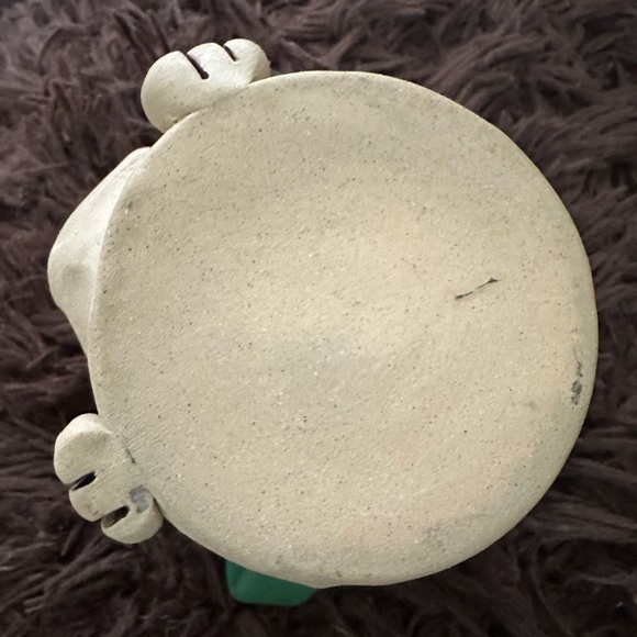 Handcrafted Green and Tan Ceramic Mug - Picture 5 of 5